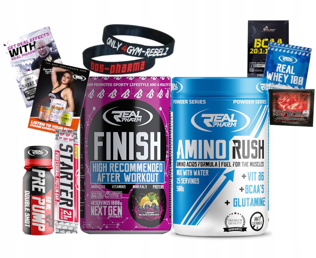 Dokončiť 500g + amino Rush 500g pred a po cvičení