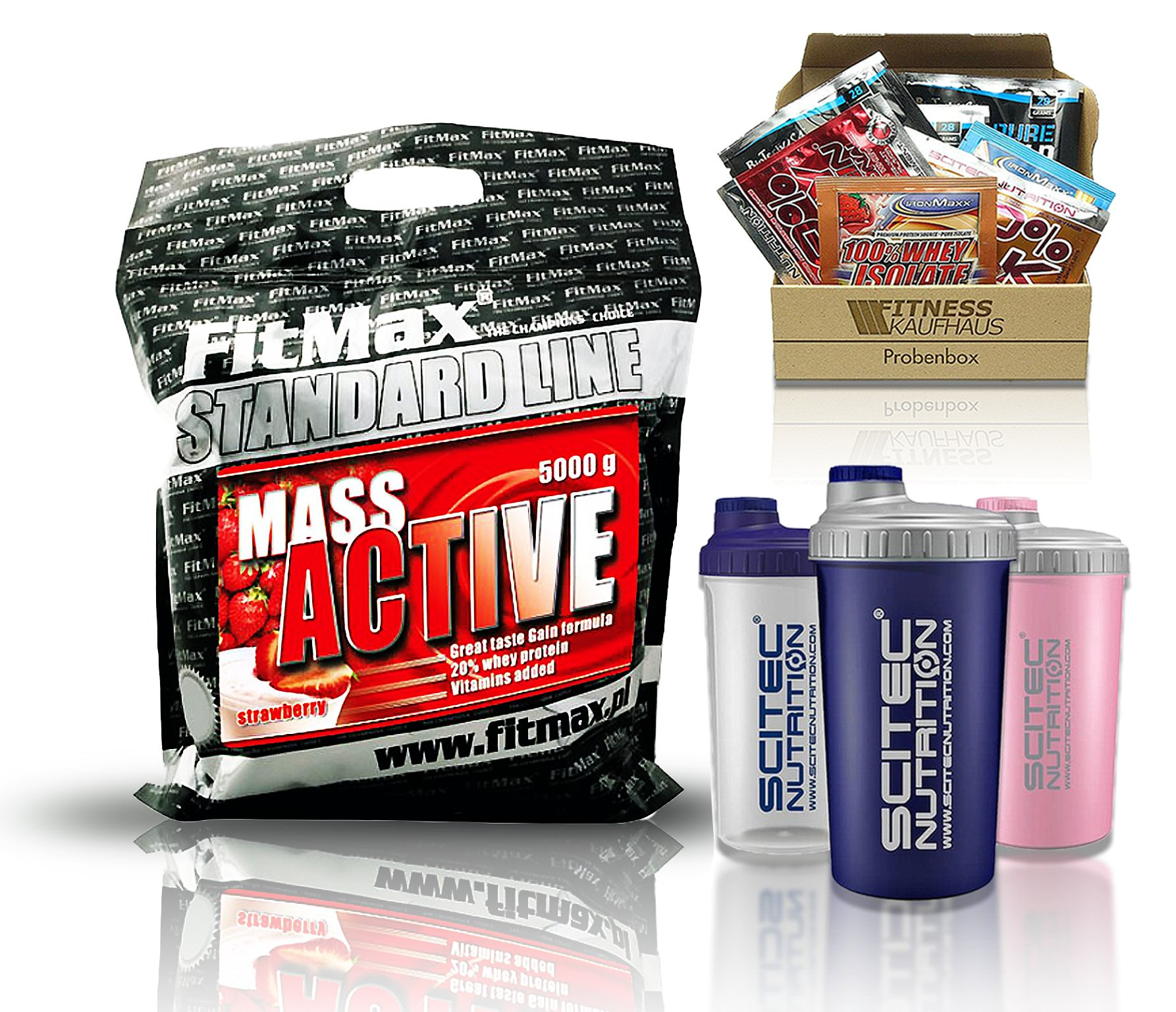 Gainer - Hmotnosť FitMax Active 5kg + Gratisy