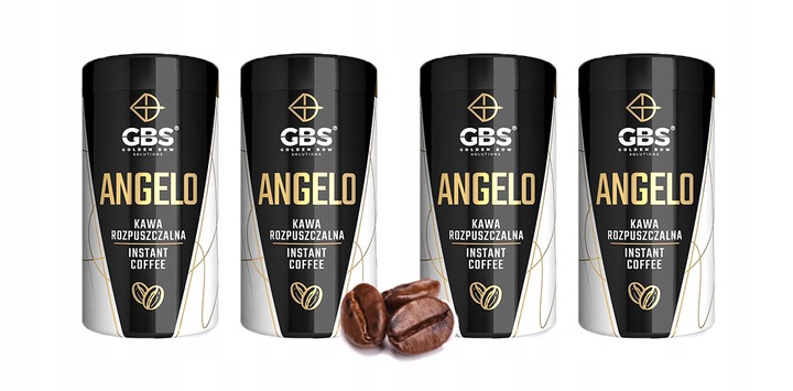 Instantná káva - GBS Instantná káva ANGELO 4PAK rôzne príchute 4