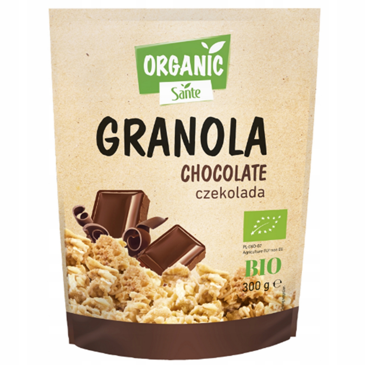 GRANOLA ORGANICKÉ 300 VLASTNOSTI S ČOKOLÁDOU
