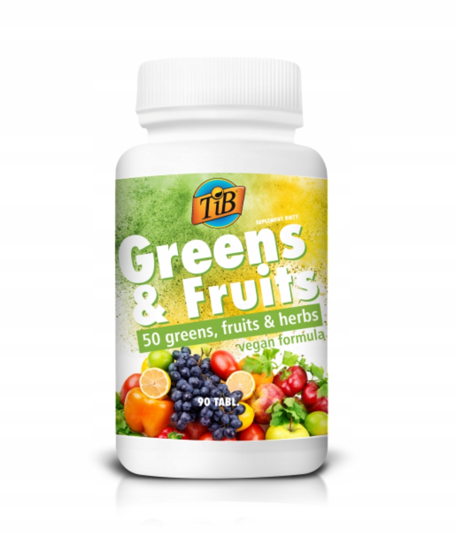 Greens & Fruits 90 tabliet vegan to je bio