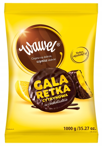 Citrón želé v čokoláde 1kg wawel