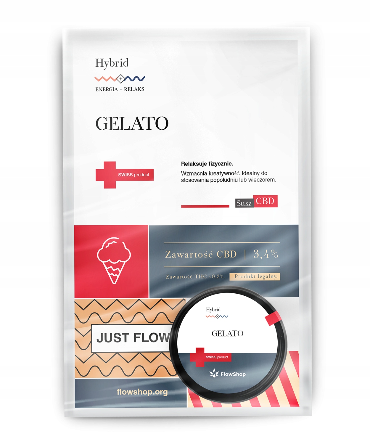 CBD - Gelato 5g - Susz CBD - BIO zo Švajčiarska