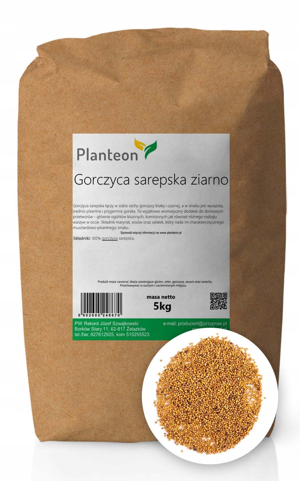 SAREPKA MUSTER HOUSE MUSZTARDA 5KG