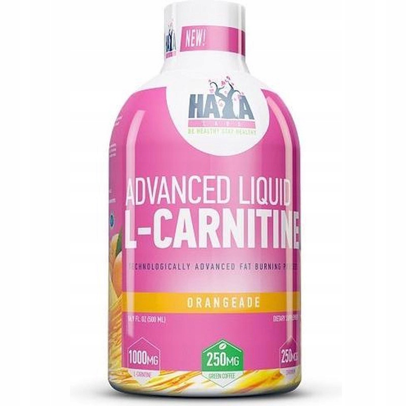 Spaľovač tuku - Haya Labs Kvapalina L-Carnitín 500ml chudnutie