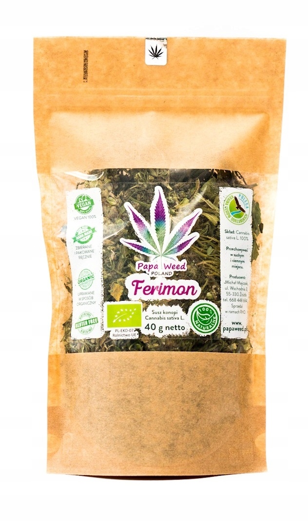 CBD - Konopný čaj eco sucho konope Ferimon CBD 40g