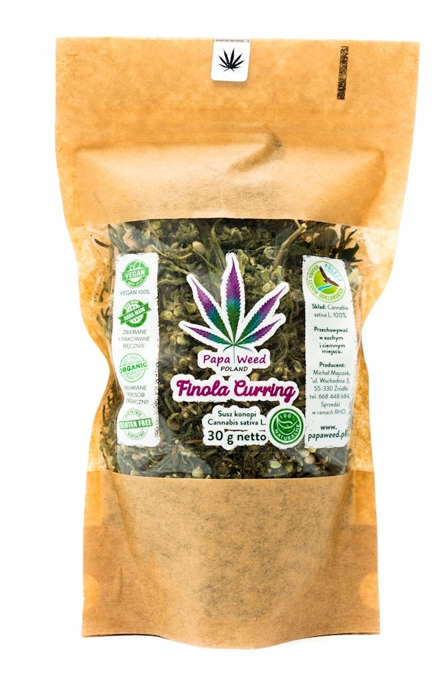 CBD - Konopný čaj vysuší konope Finola Curring CBD 30g