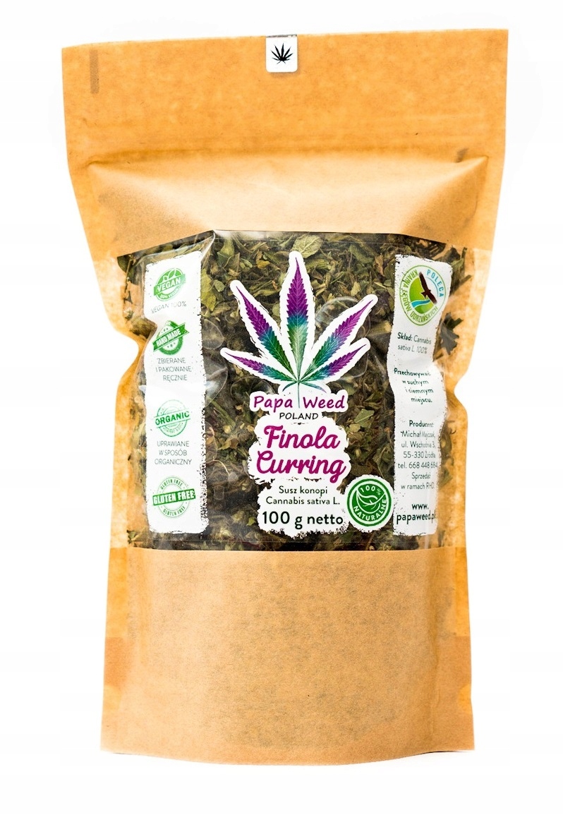 CBD - Konopný čaj vysuší konope Finola Curring CBD500G