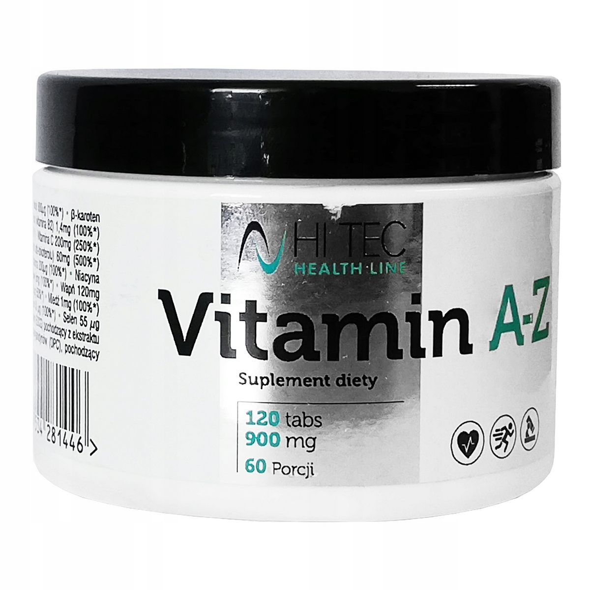 Hi-TEC Vitamín A-Z 120TAB vitamínové minerály Šport
