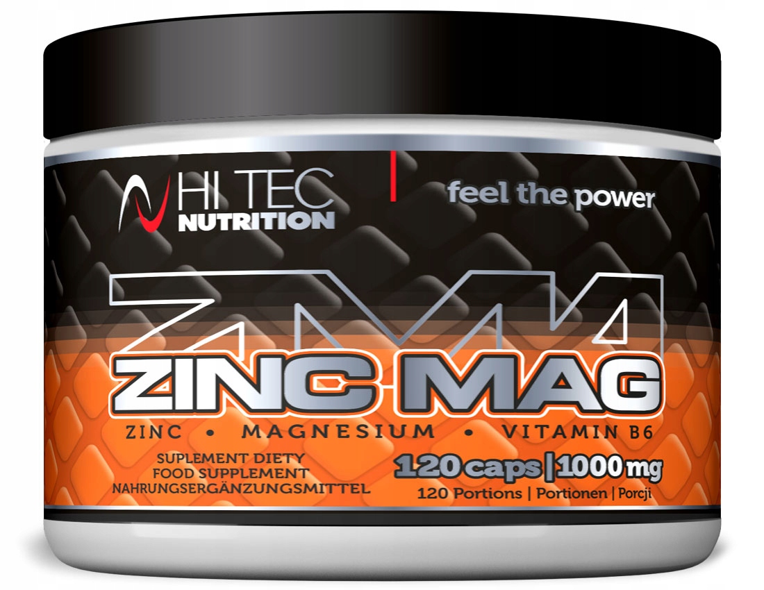 Testosterón - HI-TEC ZMA ZING MAG 120K. Zinkový magnézium testosterón