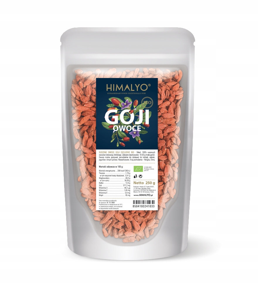 Himalyo Goji Sušené bobule Premium 250 g bio