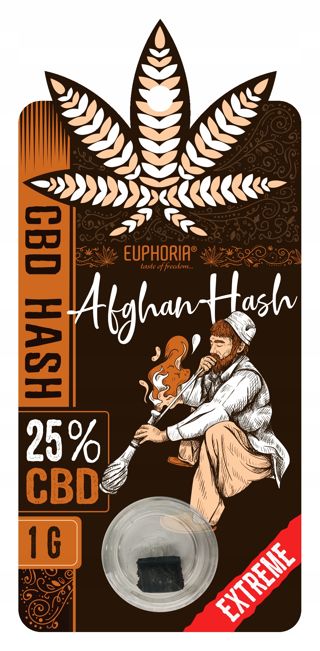 CBD - Hash Afganský eufória 25% CBD 1g
