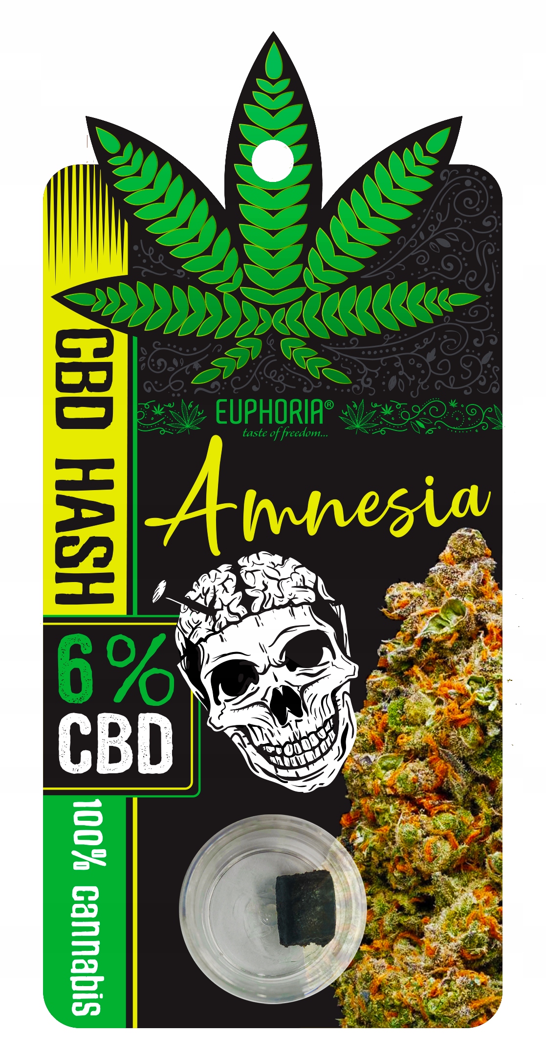 CBD - Hash amnézia eufória 6% CBD 1g