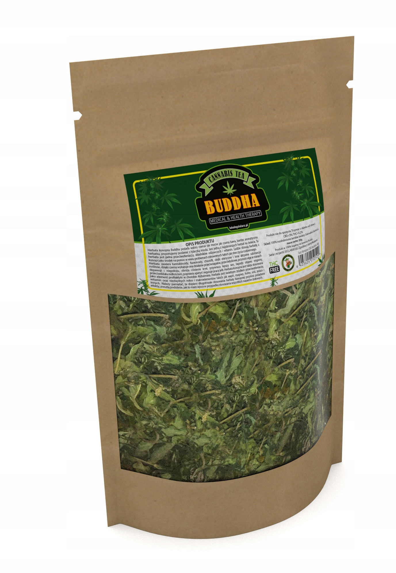 CBD - Konope na prípravu čaju CBD Budhovho 30G miestnej zberateľ
