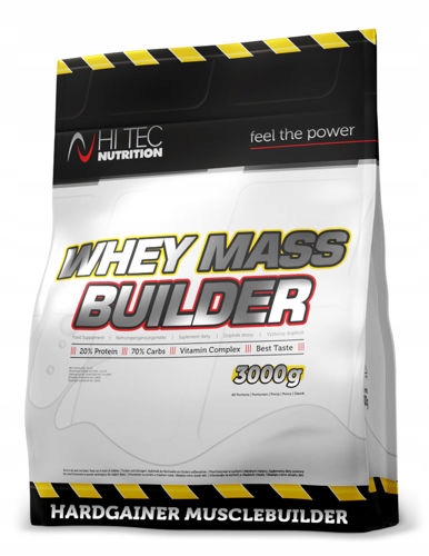 Gainer - HI TEC WHOW HASE BUILDER 3000G Proteín Gainer Hmotnosť