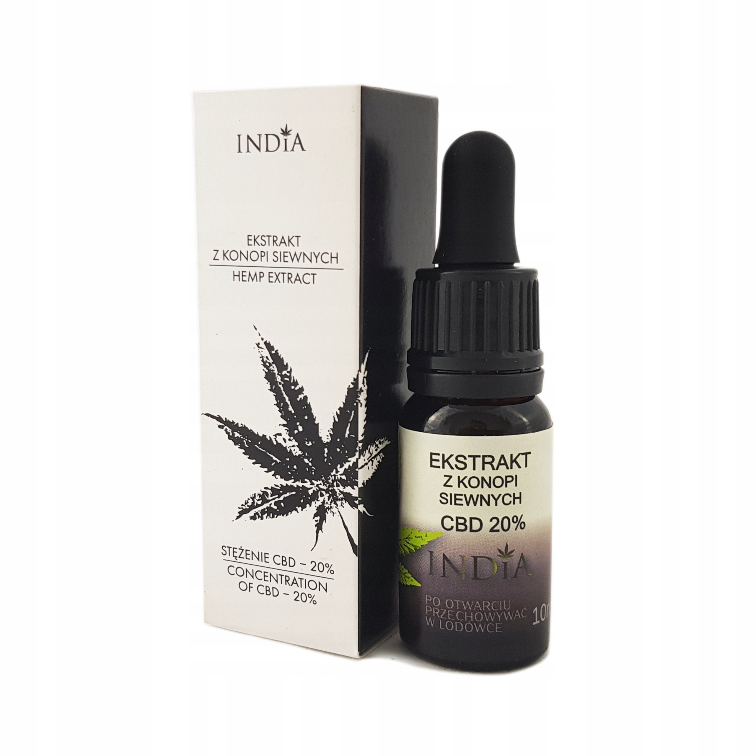 CBD - India CBD 20% konopného oleja 10 ml.