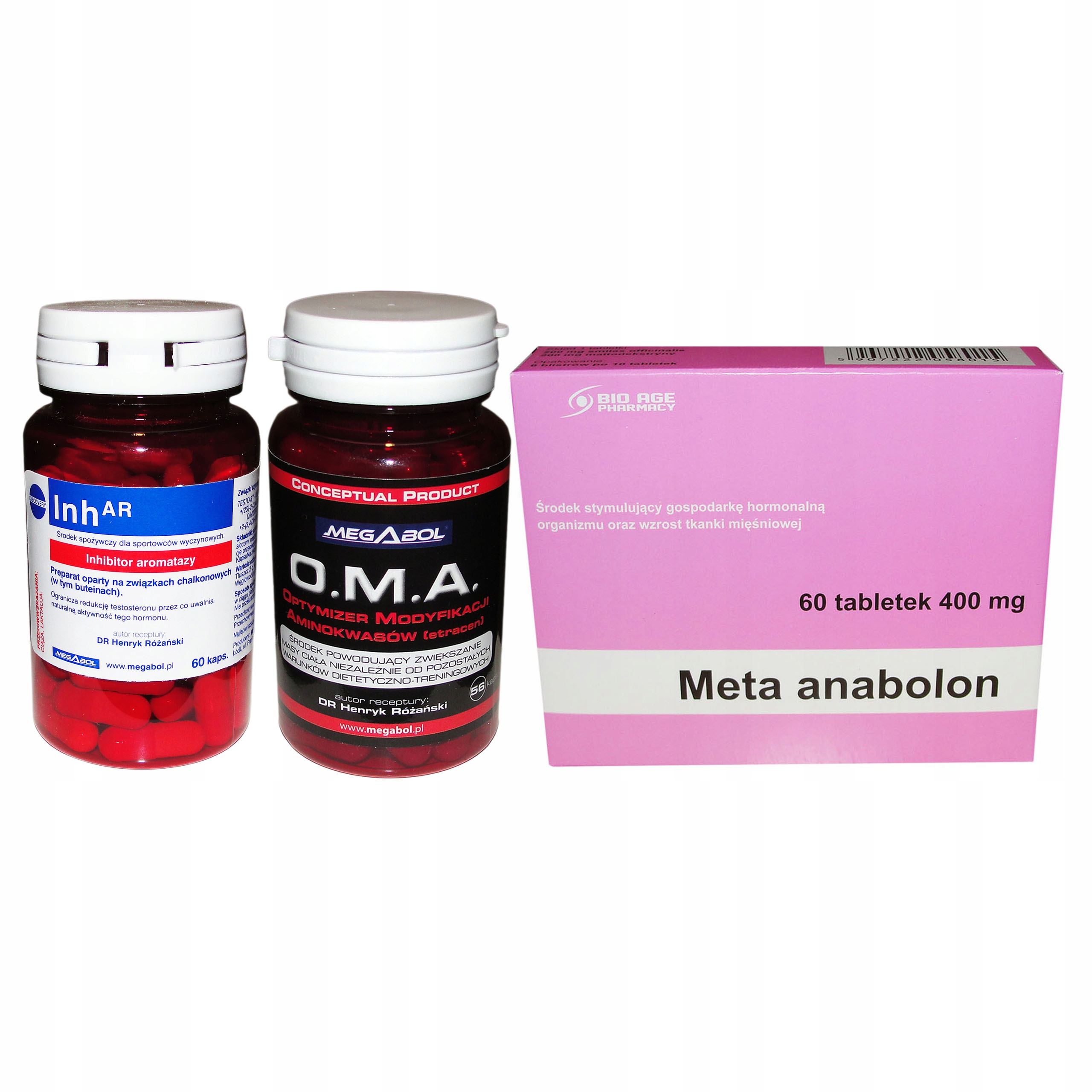 Testosterón - Inhar + meta + OMA Winstrol Strong Set