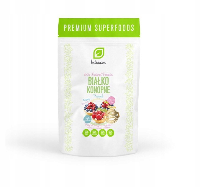 Intenson konope proteín 1 kg konope proteínový prášok