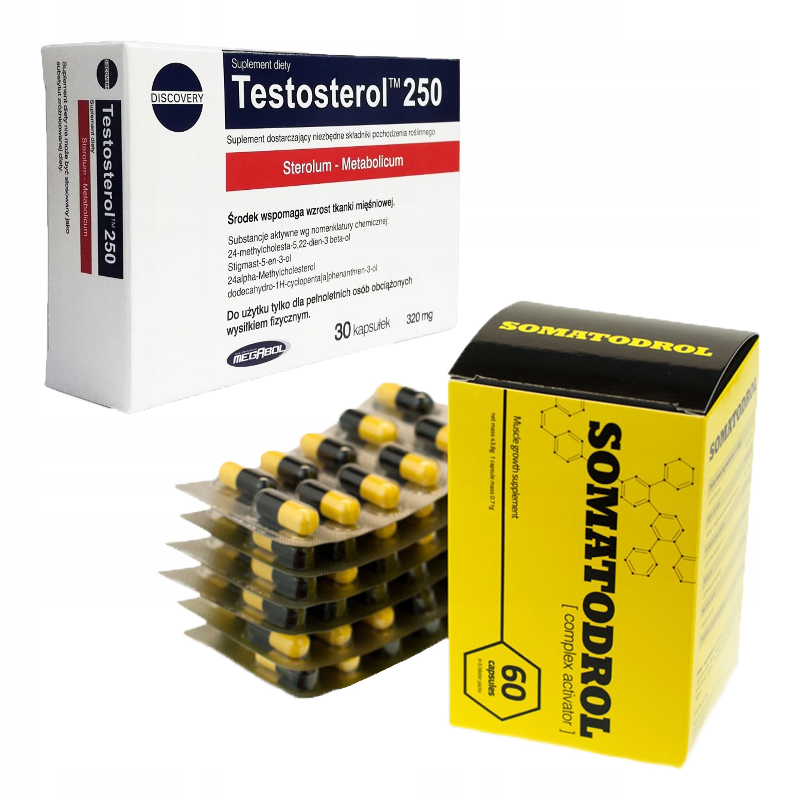 Testosterón - Iridium Somatodol 60K + Testosterol rastový hormón