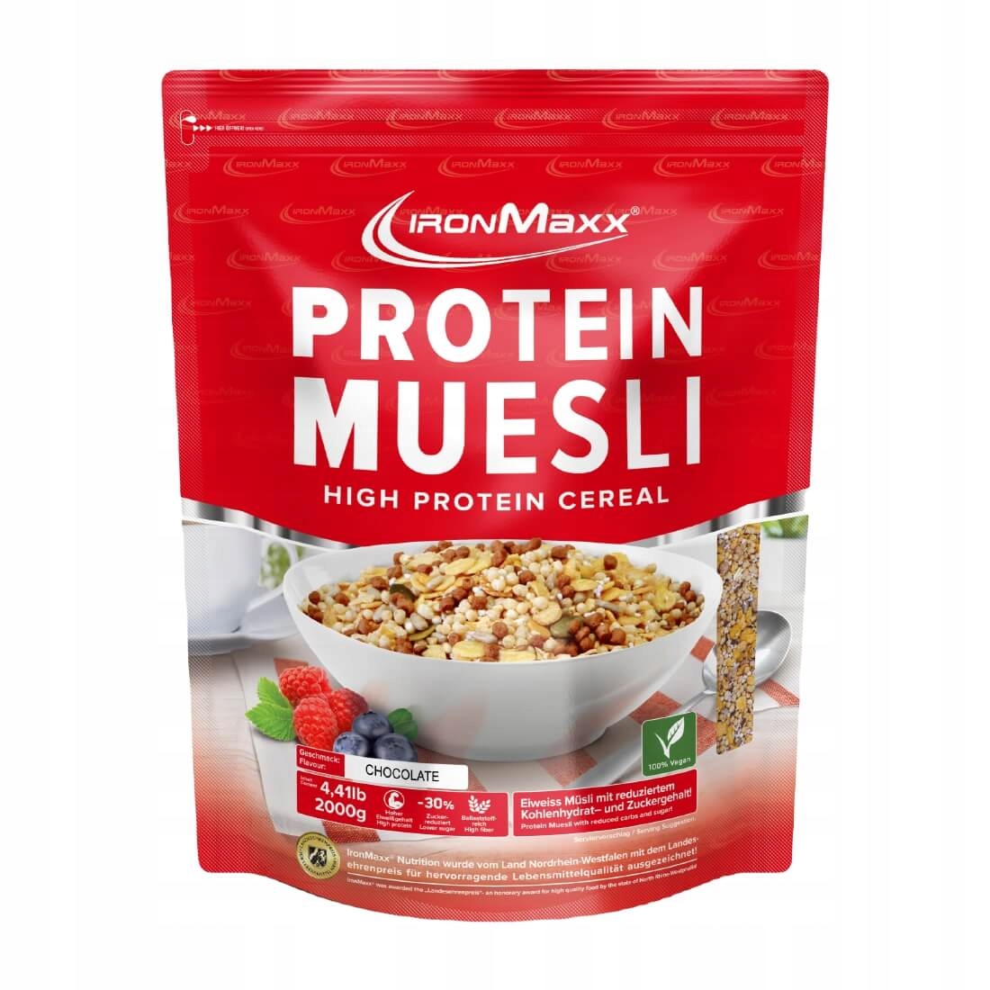 IronMaxX proteín müsli 2000g čokoláda