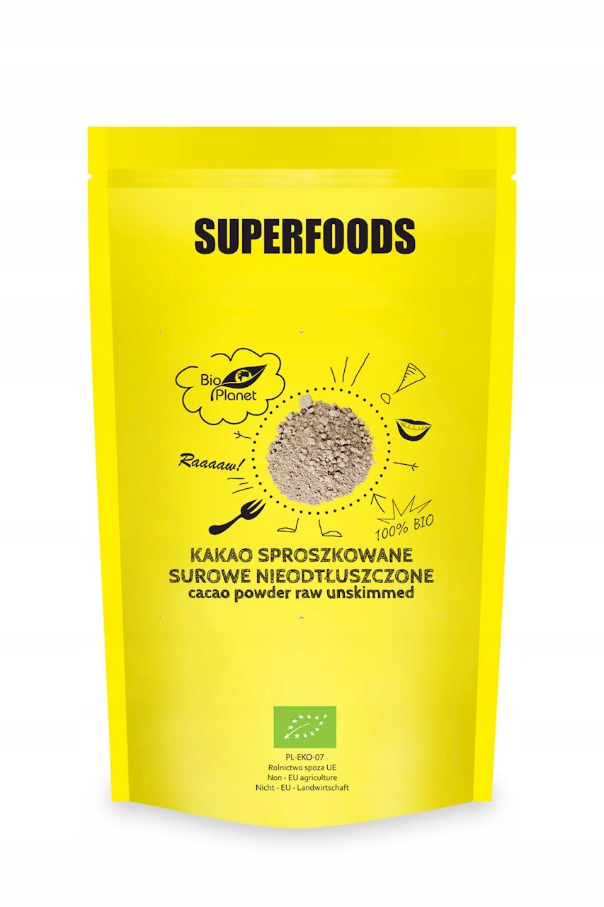 SUROVÉ BIO PRÁŠKOVÉ KAKAO 500 g - BIO PLANÉTA