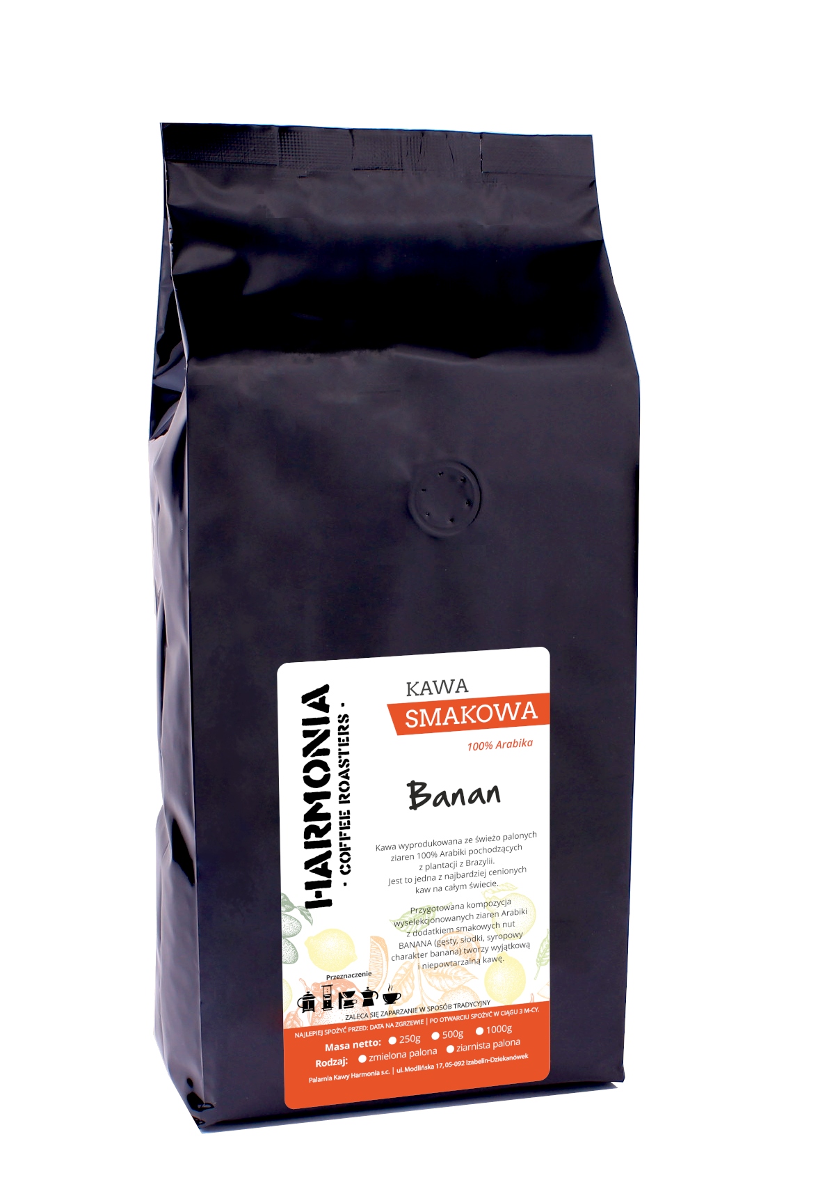 Káva mletá - Káva Harmony Chary 'Banana' - 500g zem