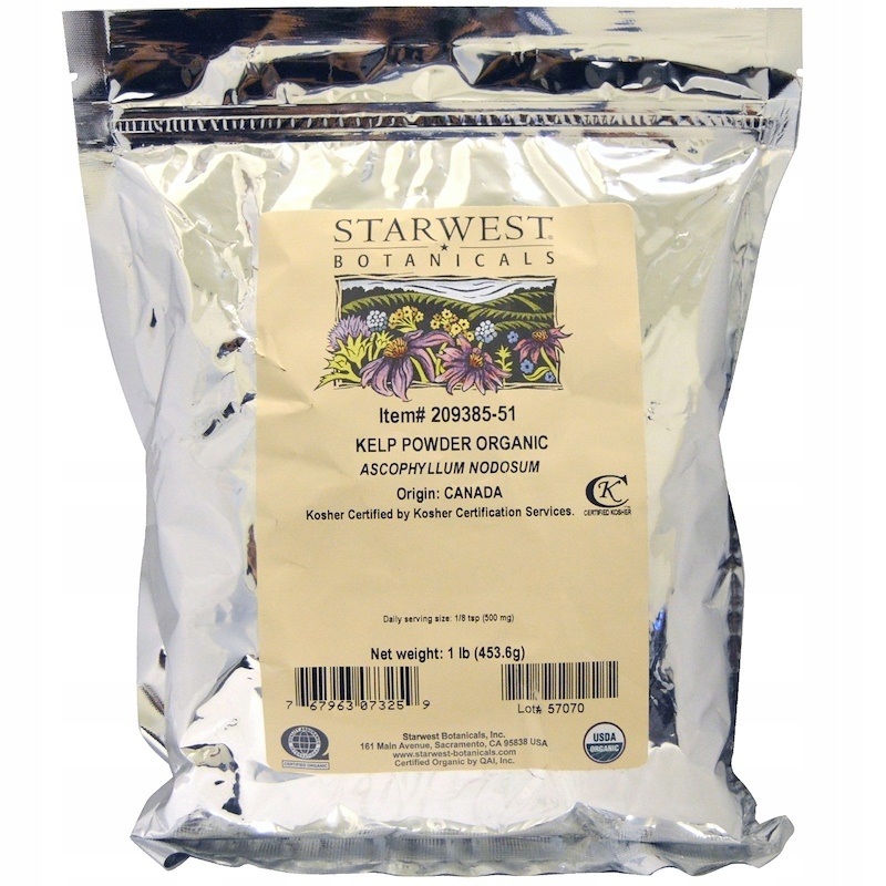Kanadské organické kelp 900 porcie 0,5 kg