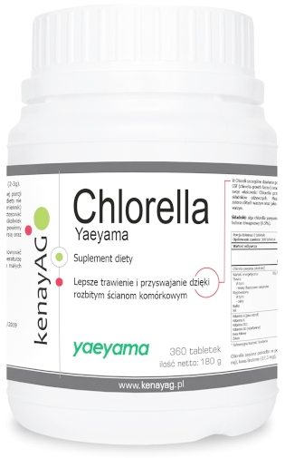 Kenay Chlorella 360 Tab Toxíny Chelácia 24h