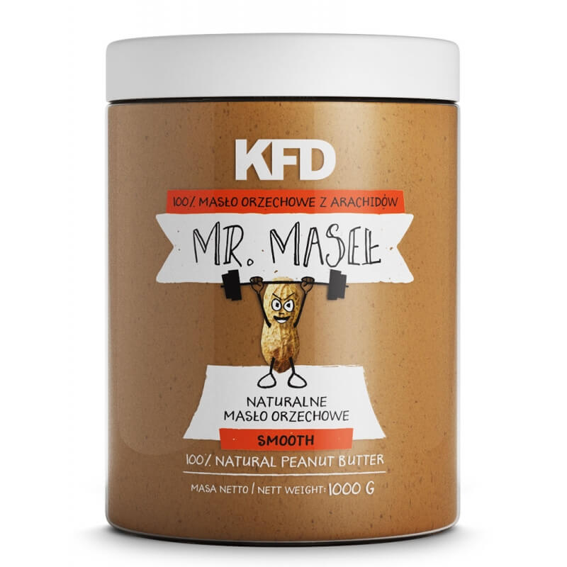 KFD Arašidové maslo 100% arašidový hladký krém 1 kg