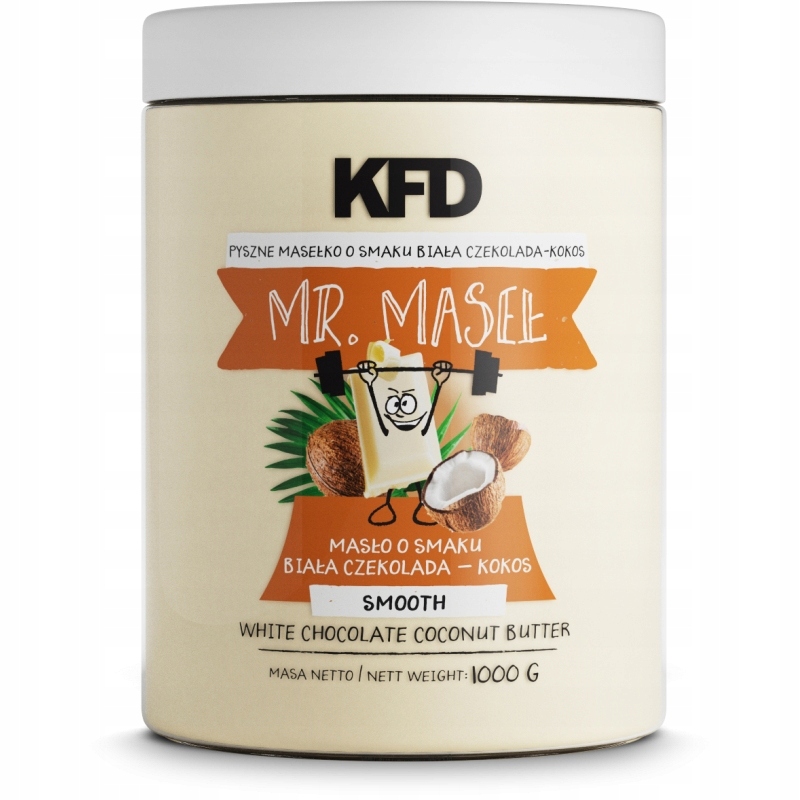 KFD Natural White Cream Chocolate - Coconut -1000 g