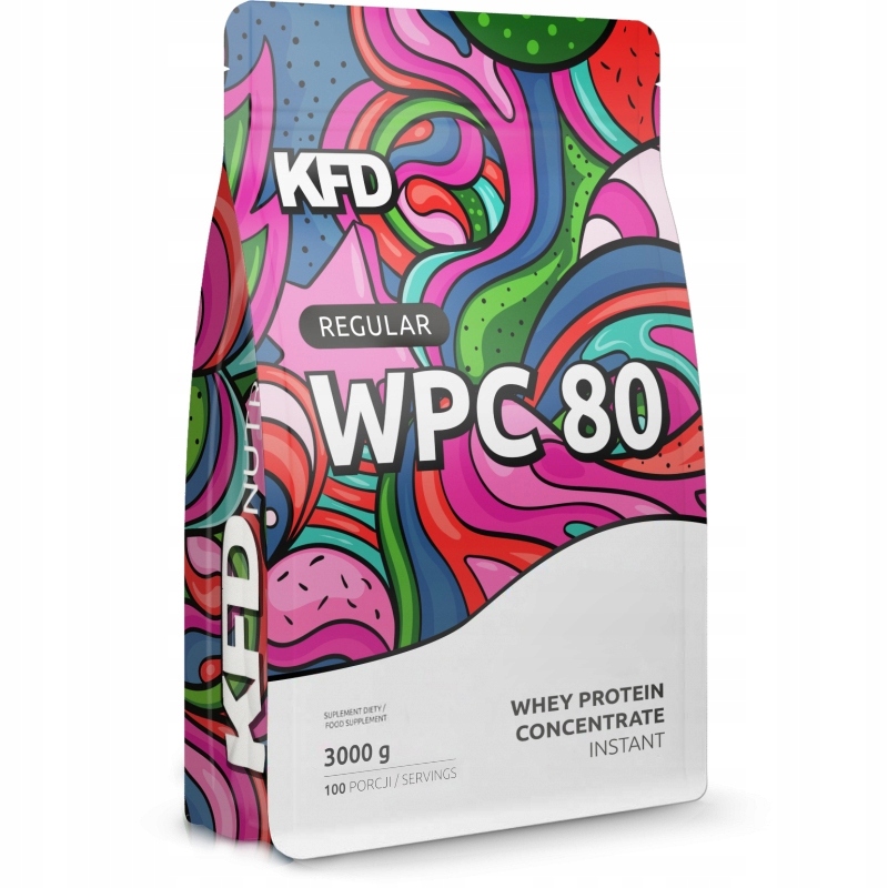 Proteín - KFD WPC 80 Regular + (Instant Whey Protein) -3KG