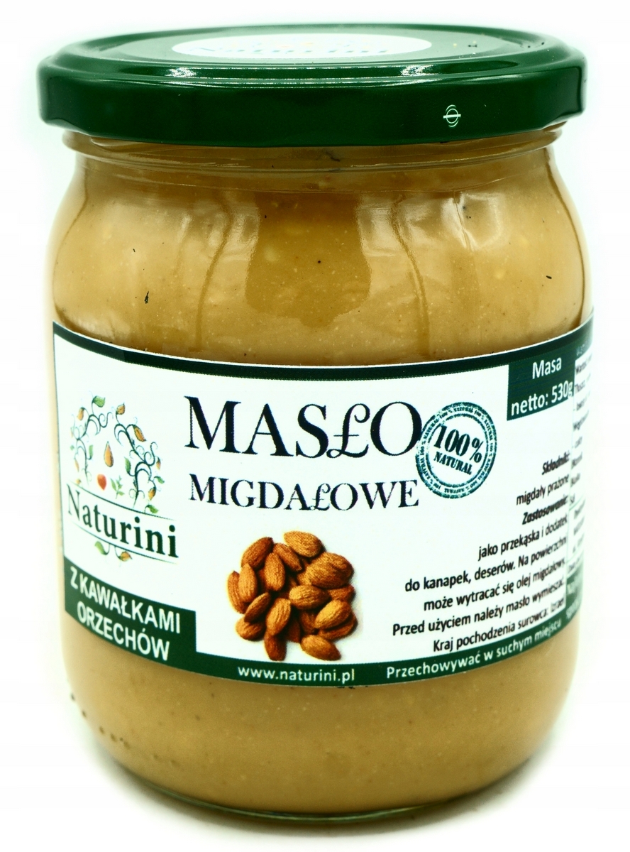 Mandle krém 100% prírodné chrumkavé 530g