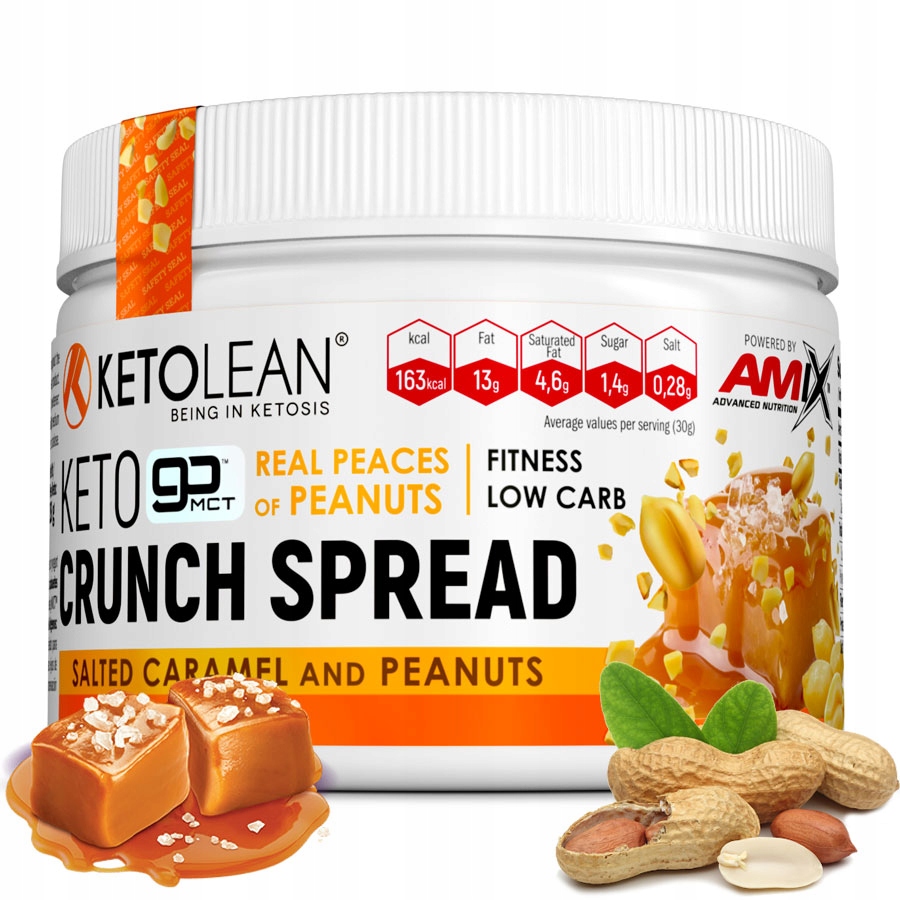 Krém Salty Caramel Nuts Crunchy Amix Keto