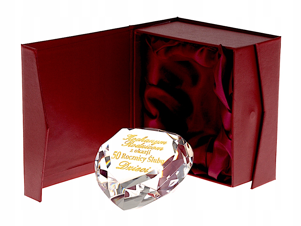 Crystal darček 1-99 výročie svadby jubileum