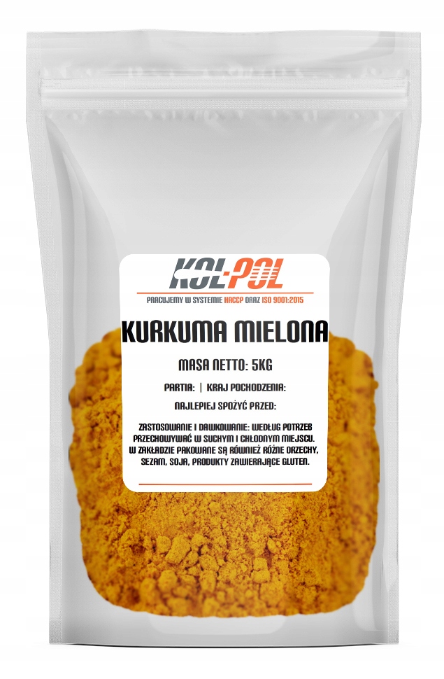 Kurkuma Mielona 5kg Prírodná vysoká kvalita