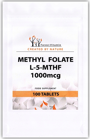Fóliový kyselina folian výkonný 1000mcg metyl folát