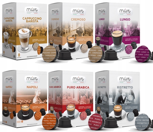 Kávové kapsule - Kapsuly Dolce Gusto Musí Kit 6x16 Nový