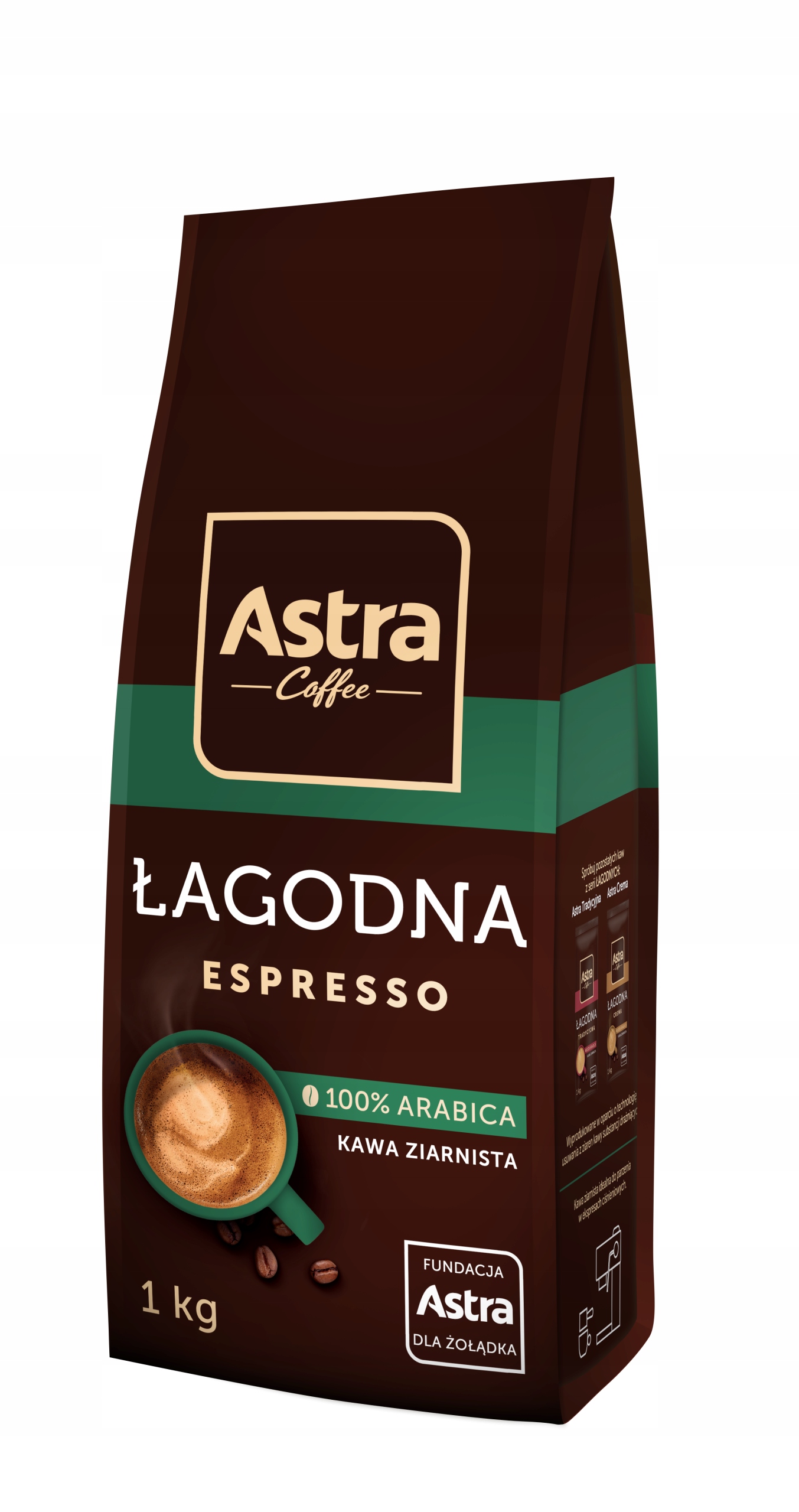 Zrnková káva - ASTRA Coffee Gentle Espresso 1kg Granul