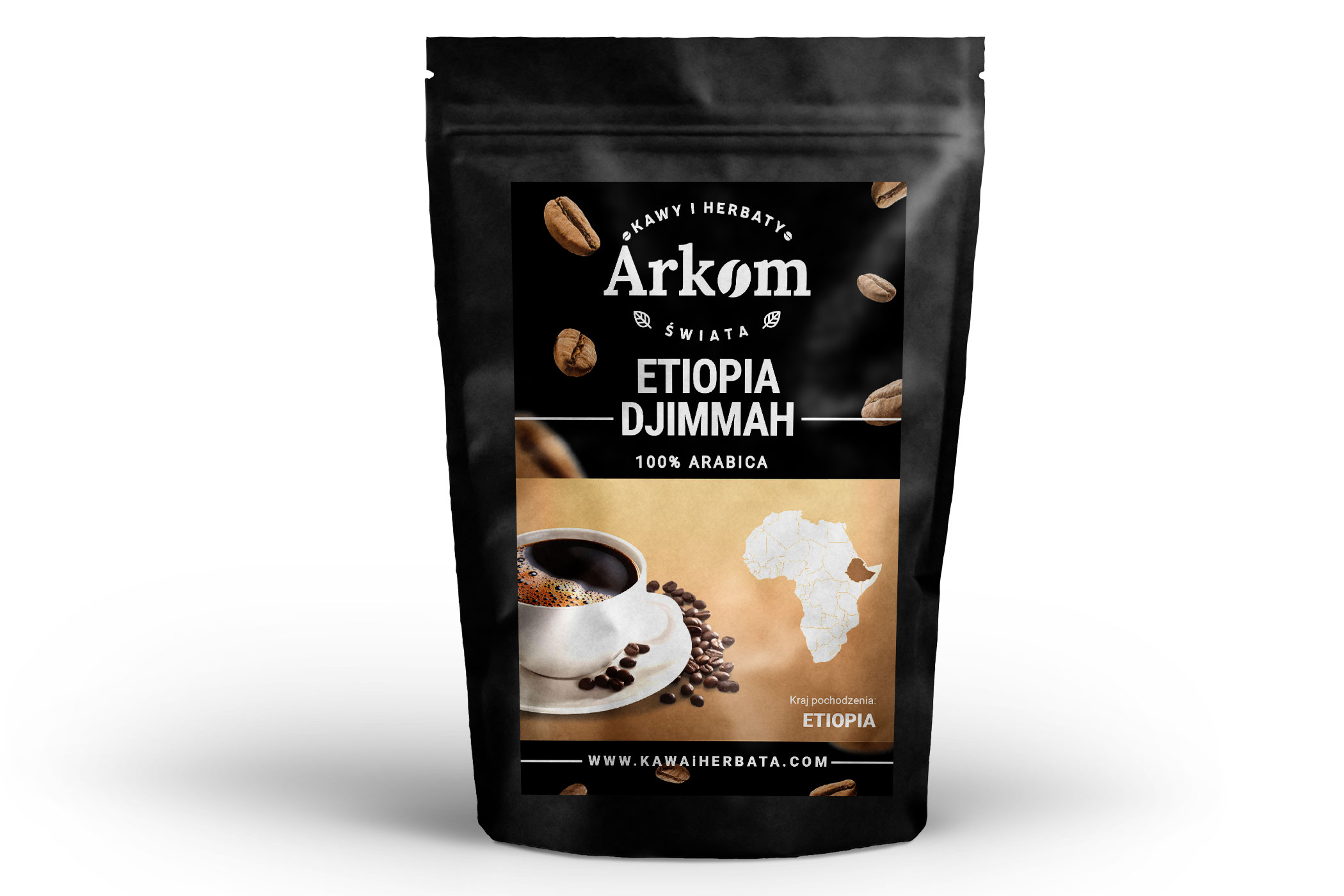 Zrnková káva - Káva Arabica Etiópia Djimmah 1KG