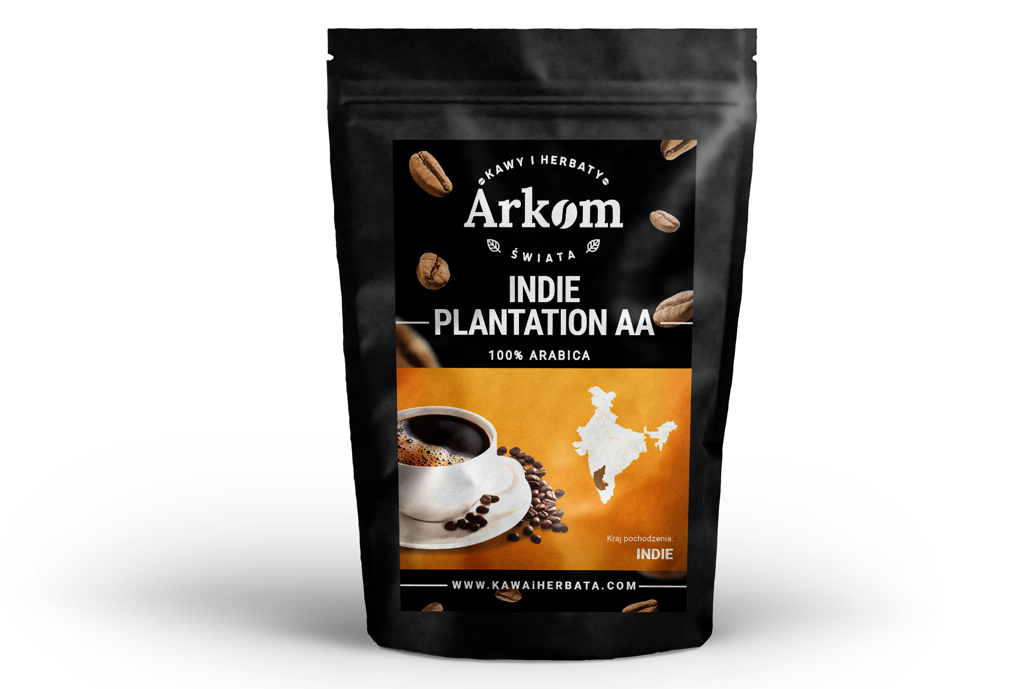 Zrnková káva - Káva Arabica India Plantation AA 1KG