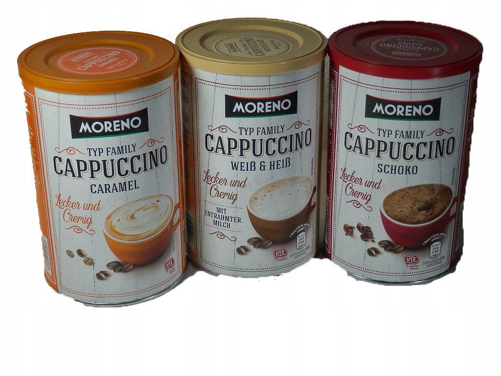 Cappuccino - Kapučíno - Káva Cappuccino Moreno 3 x 500 g SET