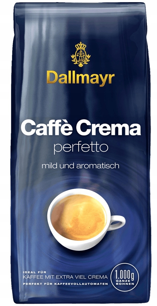 Zrnková káva - Káva Dallmayr Caffe Crema Perfetto 1kg Obilie