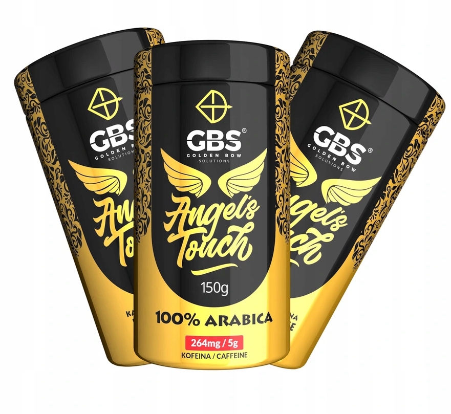Káva mletá - KÁVZOVANIE GBS ANGEL'S TOUCH MIELONA 5XMOC 3PAK 3X150G.