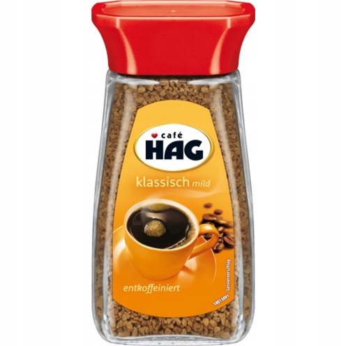 Instantná káva - Káva HAG bez kofeínu, okamžitý dovoz