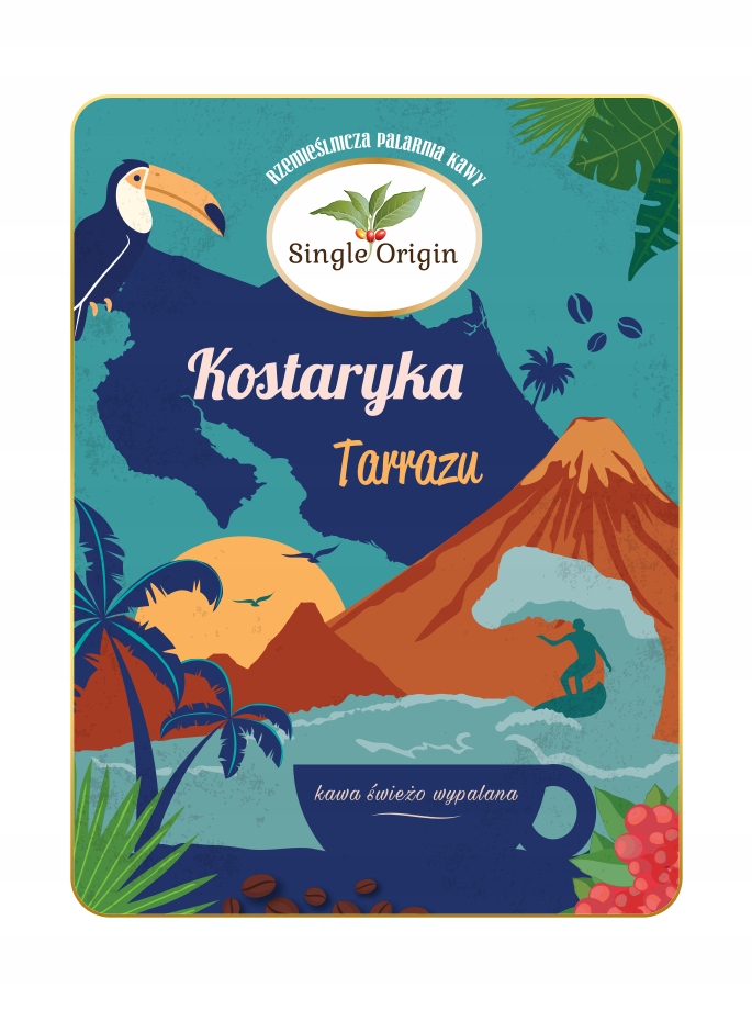 Zrnková káva - COST COSTA RICA TARRAZ - Single Pôvod 500g