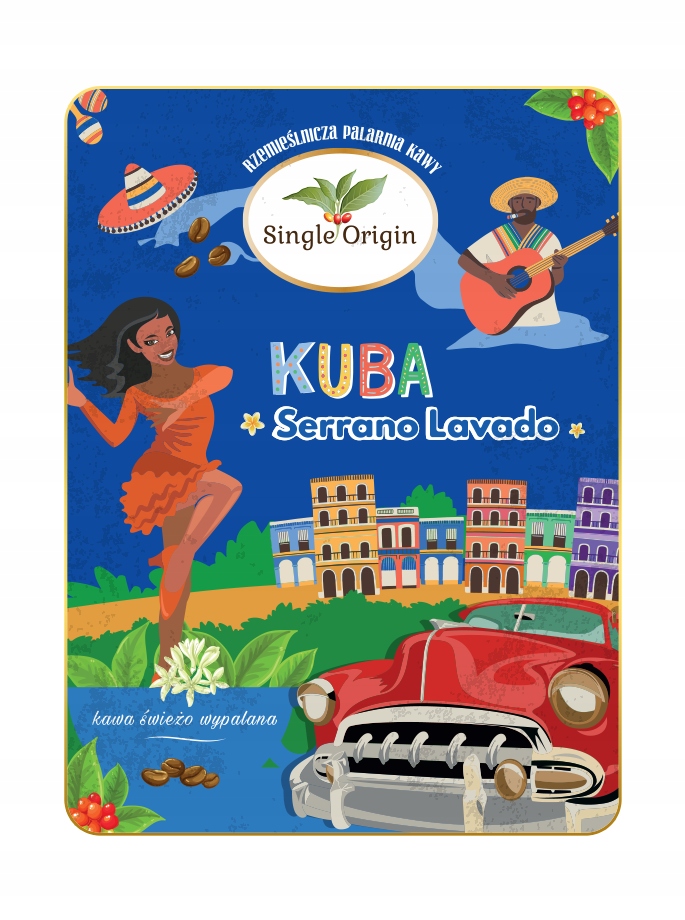 Zrnková káva - Káva KUBA SERRANO LAVADO - Single Origin 500g