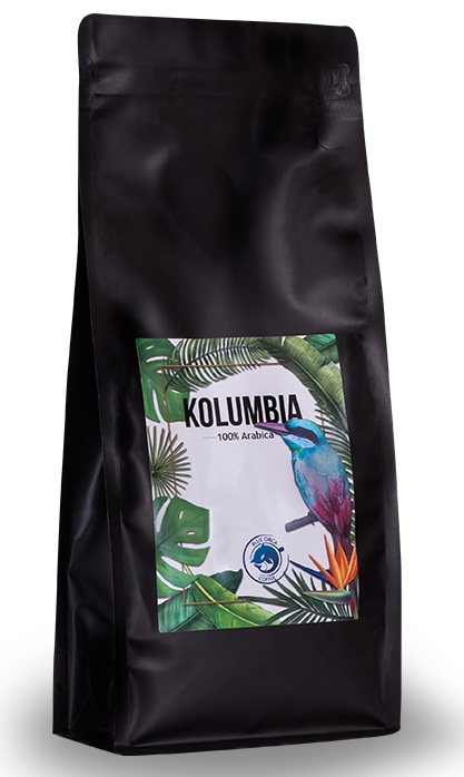 Zrnková káva - Káva Kolumbia Excelso 1kg Arabská 100%