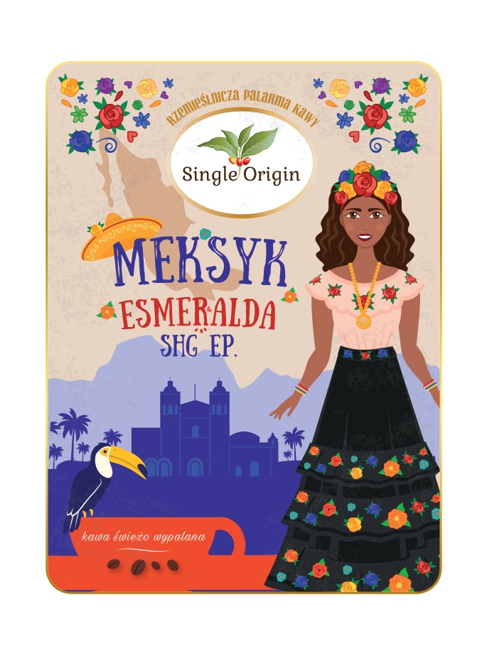 Zrnková káva - Káva MEXICO ESMERALDA - Single Origin 1kg