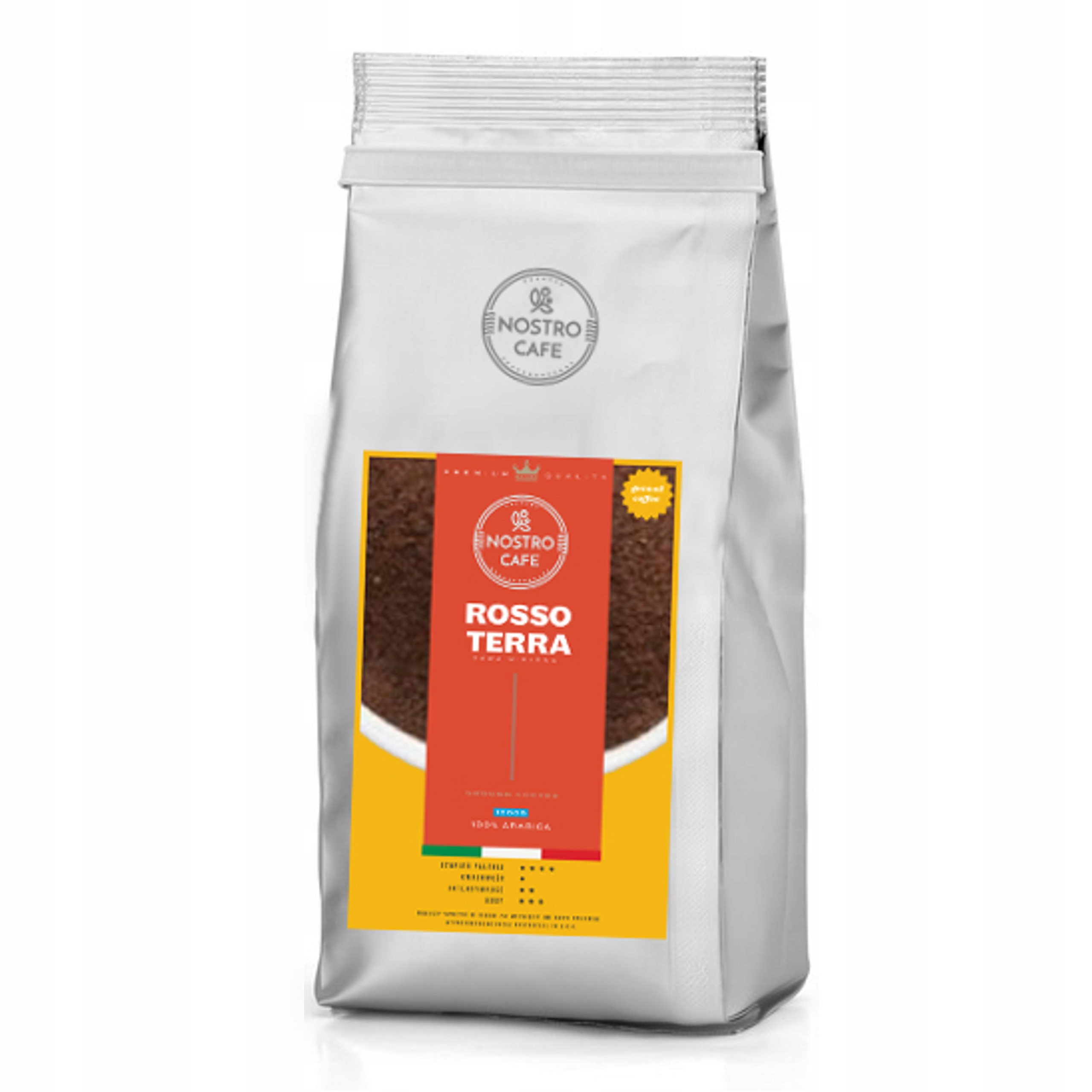 Káva mletá - MILED ROSSO 1KG - Arabčina - čerstvo pražené