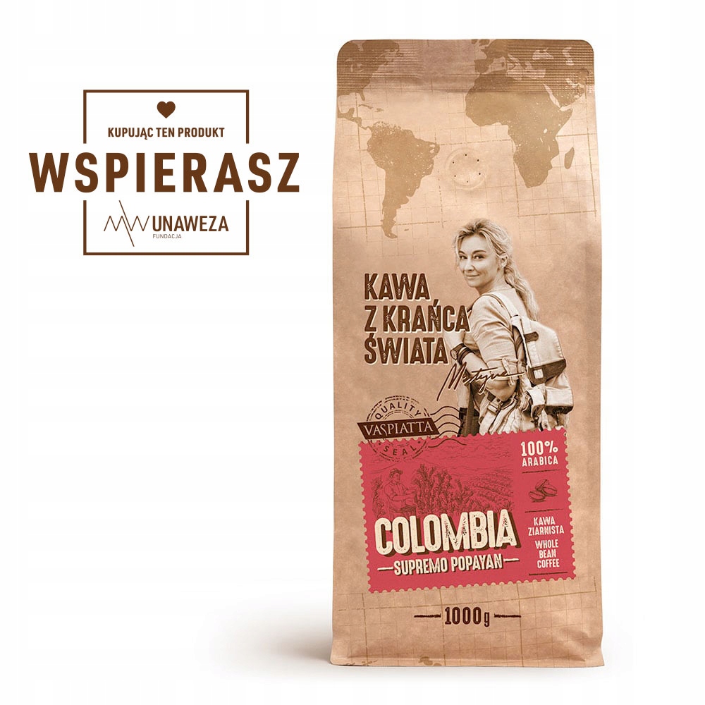 Zrnková káva - Káva od konca sveta Zrnká Martyna COLOMBIA 1Kg
